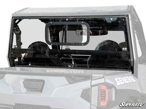 SuperATV Sliding Rear Windshield - Polaris General 1000