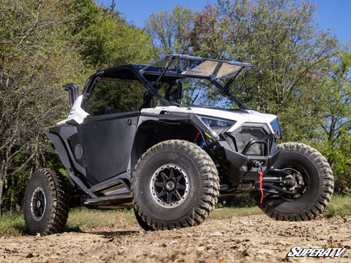 SuperATV MaxDrive Power Flip Up Front Windshield - Polaris RZR Turbo R - view 2
