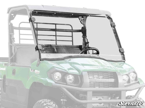 SuperATV Hard Coated Full Front Windshield - Kawasaki Mule Pro-MX