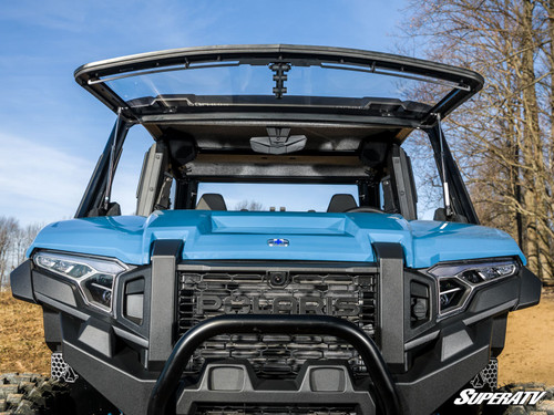 SuperATV Flip Up Hard Coated Front Windshield - Polaris Xpedition - view 2