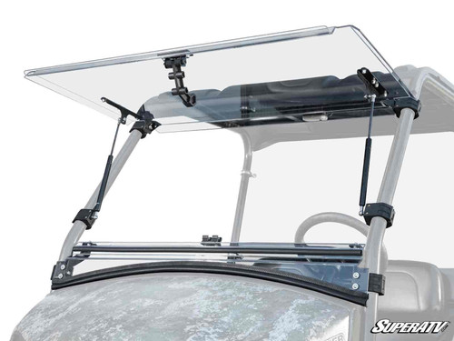 SuperATV Flip Up Hard Coated Front Windshield - Tracker OX400