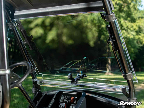 SuperATV Flip Up Hard Coated Front Windshield - Tracker OX400 - view 2