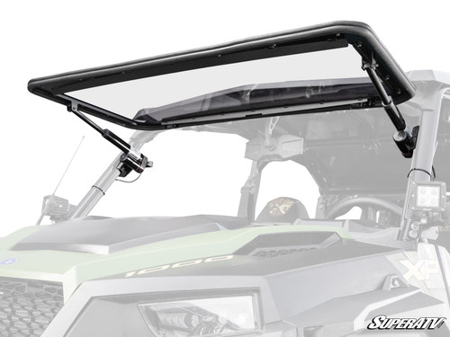 SuperATV MaxDrive Power Flip Up Front Windshield - Polaris General XP 1000