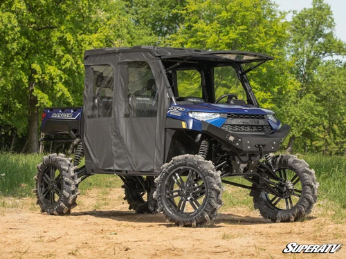 SuperATV MaxDrive Power Flip Up Front Windshield - Polaris Ranger XP 1000 - view 2