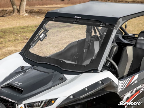 SuperATV MaxDrive Power Flip Up Front Windshield - Kawasaki Teryx KRX 1000 - view 2