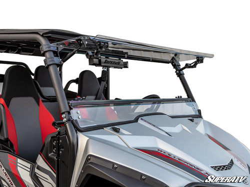 SuperATV Flip Up Hard Coated Front Windshield - Yamaha Wolverine X2