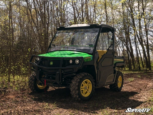 SuperATV Flip Up Hard Coated Front Windshield - John Deere Gator XUV 865 - view 2