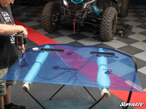 SuperATV Custom Cage Windshield Kit - Polaris RZR XP Turbo S