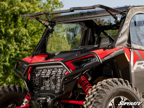 SuperATV MaxDrive Power Flip Up Front Windshield - 2024+ Polaris RZR XP 1000