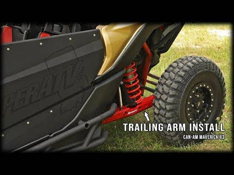 SuperATV Rear Trailing Arms - Can-Am Maverick X3 (72 inch models)