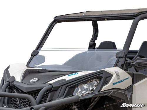 SuperATV Half Front Windshield - Can-Am Maverick Sport