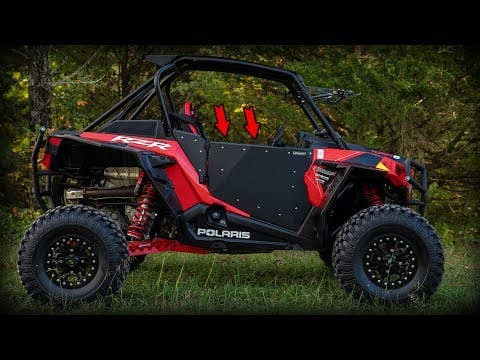 SuperATV Aluminum Half Doors - 2014-23 Polaris RZR XP 1000 - view 2