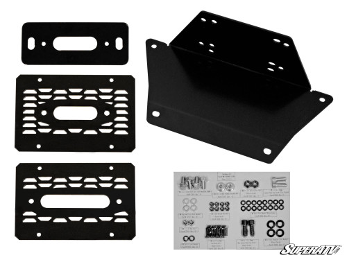 SuperATV Winch Mounting Plate - Polaris Ranger XP 570