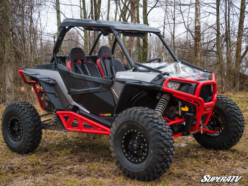 SuperATV Flip Down Hard Coated Front Windshield - 2014-23 Polaris RZR XP 1000