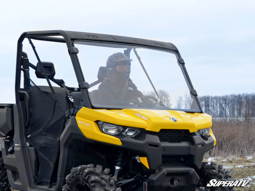 SuperATV Full Front Windshield - Can-Am Defender