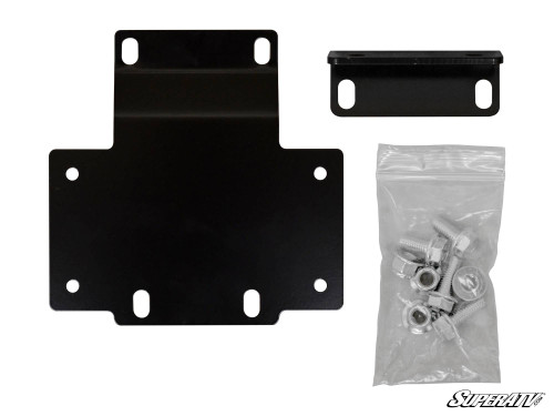 SuperATV Winch Mounting Plate - Honda Pioneer 1000