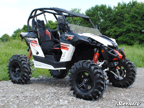 SuperATV Half Front Windshield - Can-Am Maverick