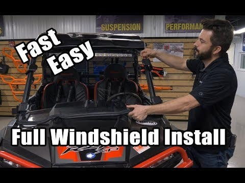 SuperATV Full Front Windshield - Polaris Ranger XP 900 - view 2