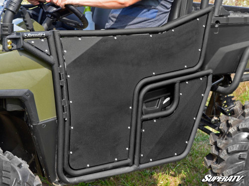 SuperATV Aluminum Half Doors - Full Size Polaris Ranger 570 with round roll bars