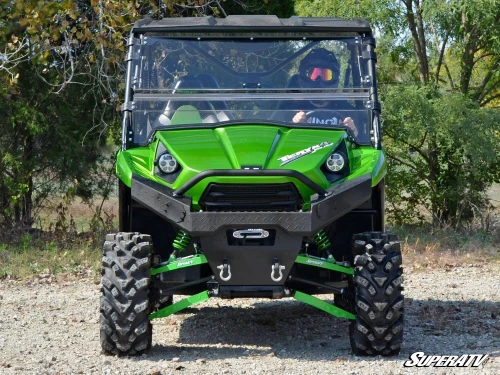 SuperATV Flip Up Hard Coated Front Windshield - Kawasaki Teryx 800 Teryx4 - view 2