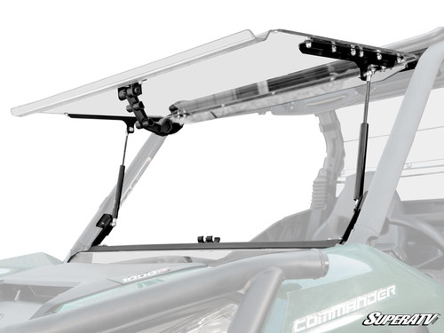 SuperATV Flip Up Hard Coated Front Windshield - Can-Am Maverick Sport