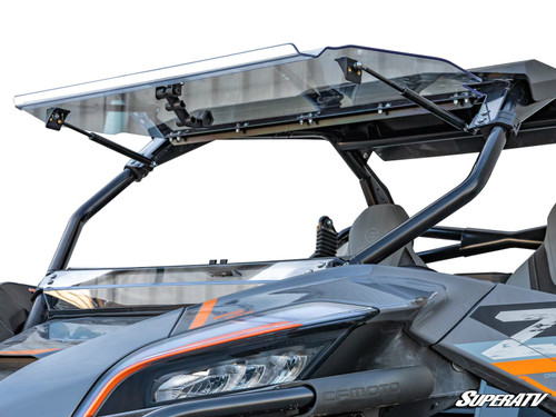SuperATV Flip Up Hard Coated Front Windshield - CFMOTO ZForce 950