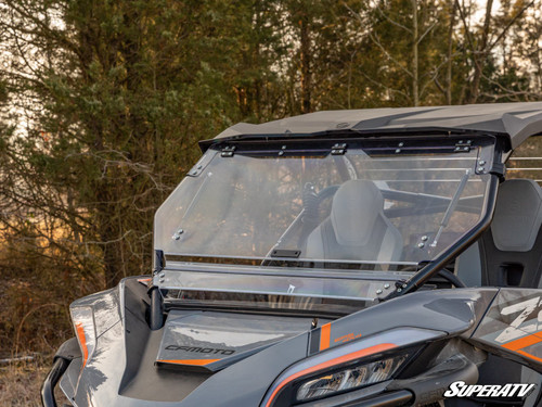 SuperATV Flip Up Hard Coated Front Windshield - CFMOTO ZForce 950 - view 2