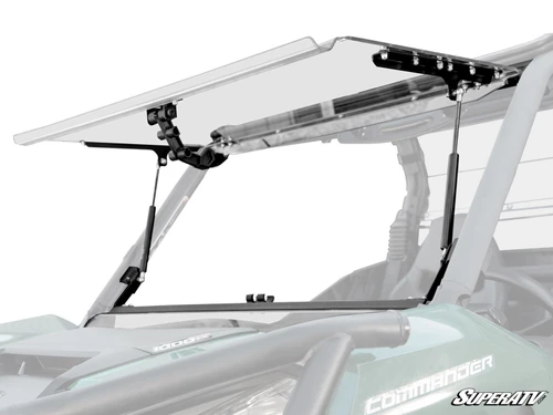 SuperATV Flip Up Hard Coated Front Windshield - Can-Am Maverick Trail - view 2
