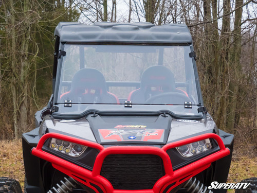 SuperATV Flip Down Hard Coated Front Windshield - Polaris RZR 900