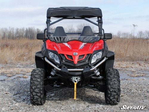 SuperATV Hard Coated Full Front Windshield - CFMOTO ZForce 500