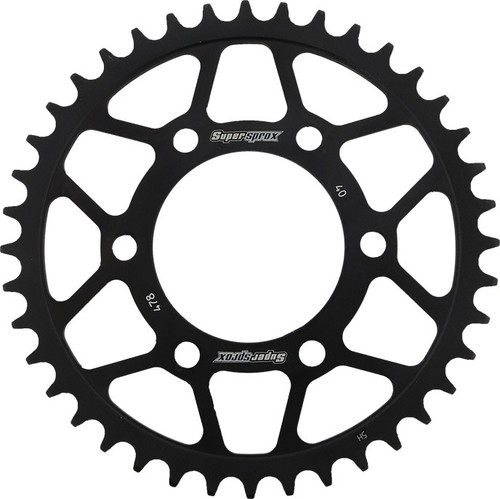 REAR SPROCKET STEEL 40T-520 BLK KAW/POL