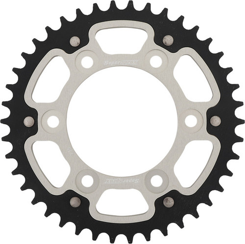 REAR STEALTH SPROCKET ALU/STL 42T-520 SLV DUC REAR STEALTH SPROCKET ALU/STL 42T-520 SLV DUC