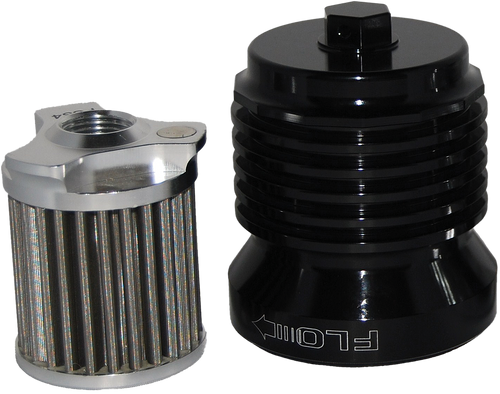 FLO REUSABLE STEEL OIL FILTER HD BLACK