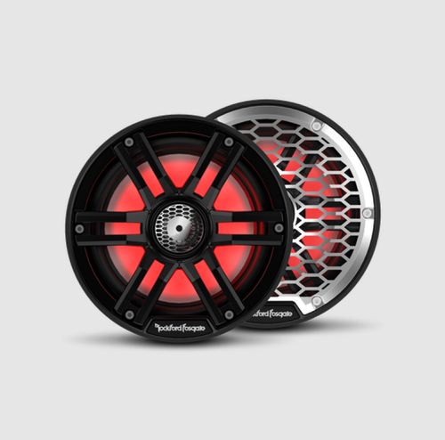 Rockford Fosgate M2 6.5in. Color Optix Marine 2-Way Speakers (Pair) - Black - M2-65B