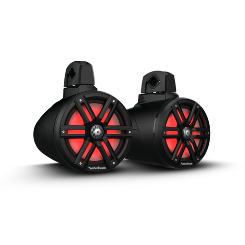 Rockford Fosgate M2 8in. Color Optix 2-Way Wake Tower Speakers (Pair) - Black - M2WL-8B