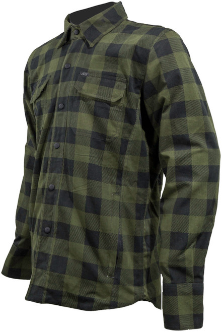 Speed and Strength True Grit Armored Motoshirt - Olive & Black - view 2