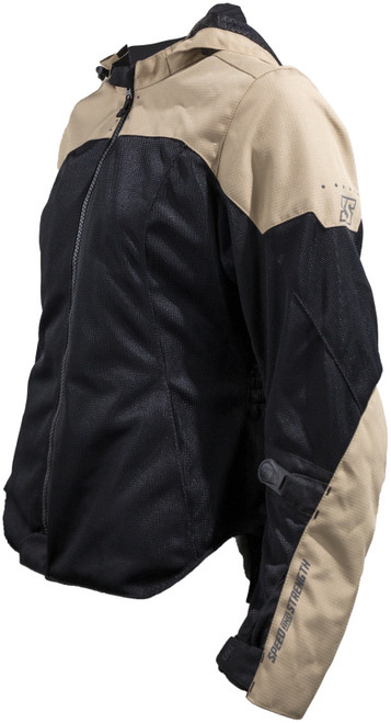 Speed and Strength Womens Starstruck Mesh Jacket - Trench Tan & Black