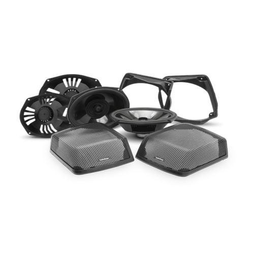 Rockford Fosgate 1998-2013+ Harley-Davidson Motorcycle Saddlebag Audio Kit - TMS69BL9813