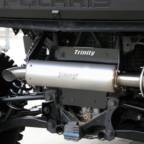 Trinity Stage 5 Single Slip On Exhaust - Polaris Xpedition - view 2