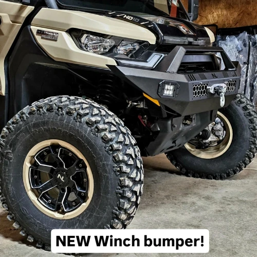 No Limit Front Winch Bumper with Lights - Can-Am Defender - view 2
