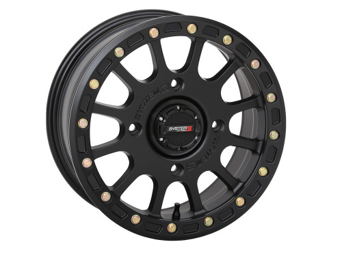 SYSTEM 3 SB5 BL WHEEL 15X10 5+5 (-5MM) 4/156 MATTE BLACK