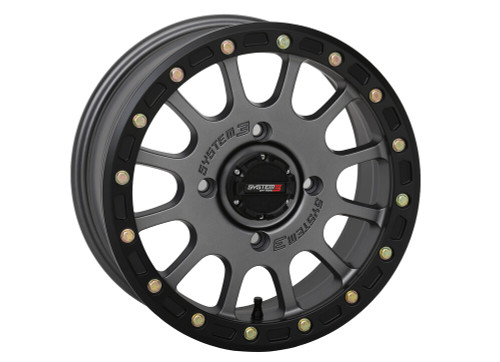 SYSTEM 3 SB5 BL WHEEL 14X7 5+2 (+38MM) 4/137 MATTE GUNMETAL GREY