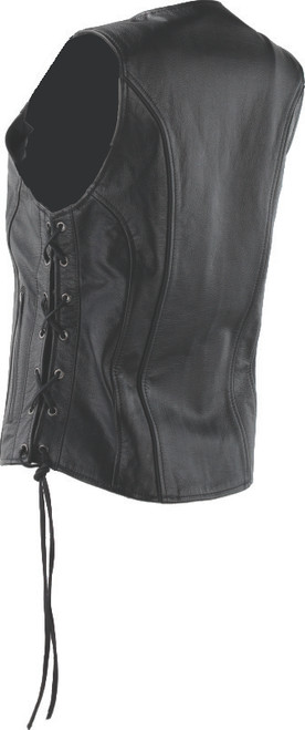 Kuryakyn Leather By River Road Sapphire Leather Vest Black Womens - Small - 094444 - view 2