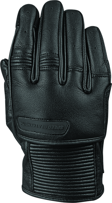 Speed and Strength Off the Chain Leather Gloves - Black