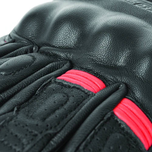 Speed and Strength Twist of Fate Leather Gloves - Black & Red - view 2