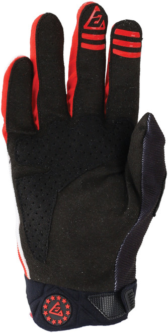 Answer Youth 25 Peak Flo Gloves - Black Red & White - view 2