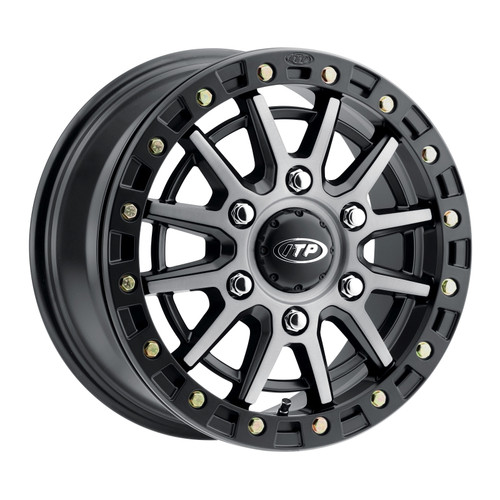 ITP SD10 Beadlock 15x7 / 6/5.5 BP / 78.9mm Offset Grey w/ Black Ring Wheel - 1522771720B