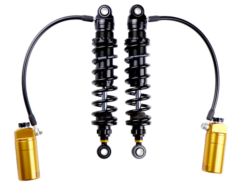 Ohlins 14-24 Harley FL Touring STX 36 Twin Blackline 13in Stiffer Spring Shocks - HD 779S2
