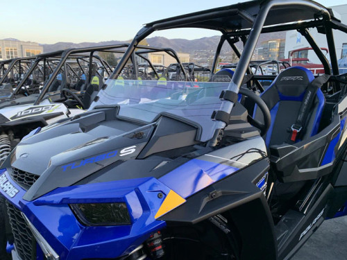 UTVZILLA Clear Hard Coated Half Front Windshield - 2019-23 Polaris RZR XP 1000 Turbo Trail