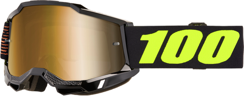 100-PERCENT ACCURI 2 GOGGLE FAIRBANKS MIRROR TRUE GLD LENS